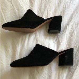 J.Crew Suede Heeled Mules